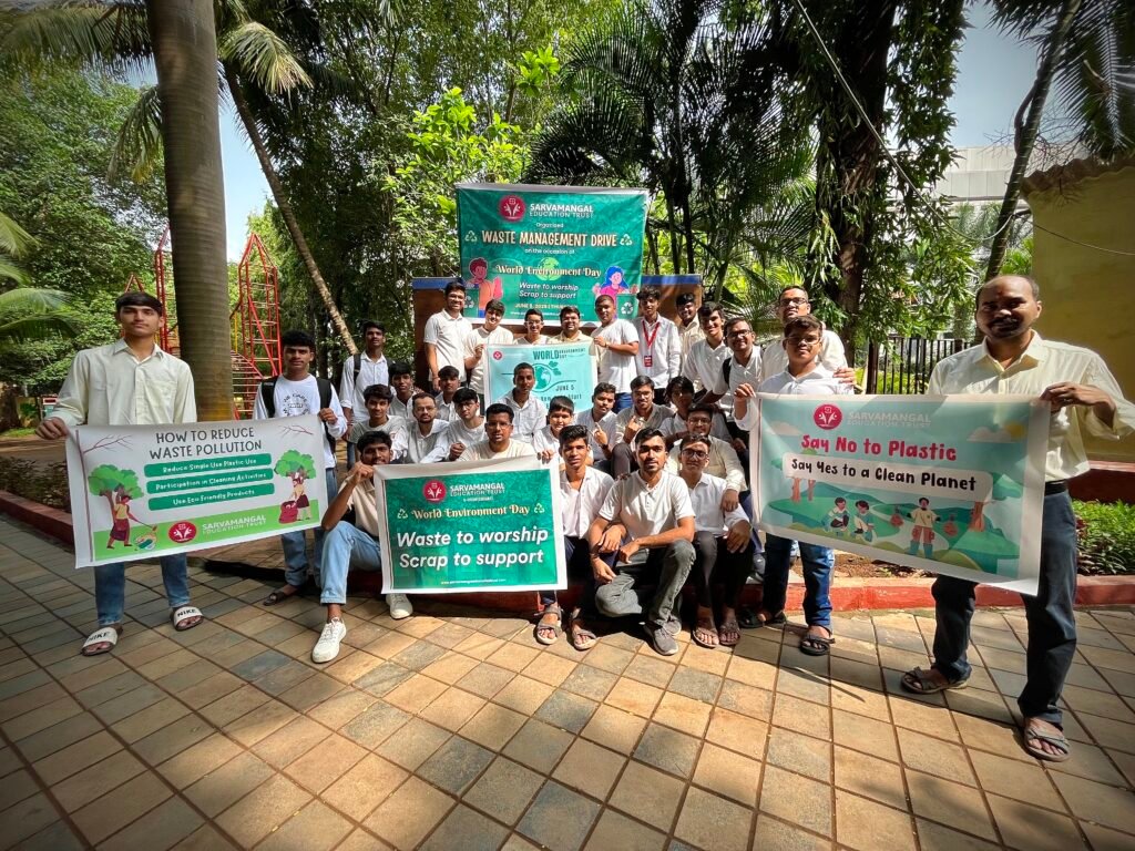 Sarvamangal Education Trust Waste Management awareness drive in Mulund