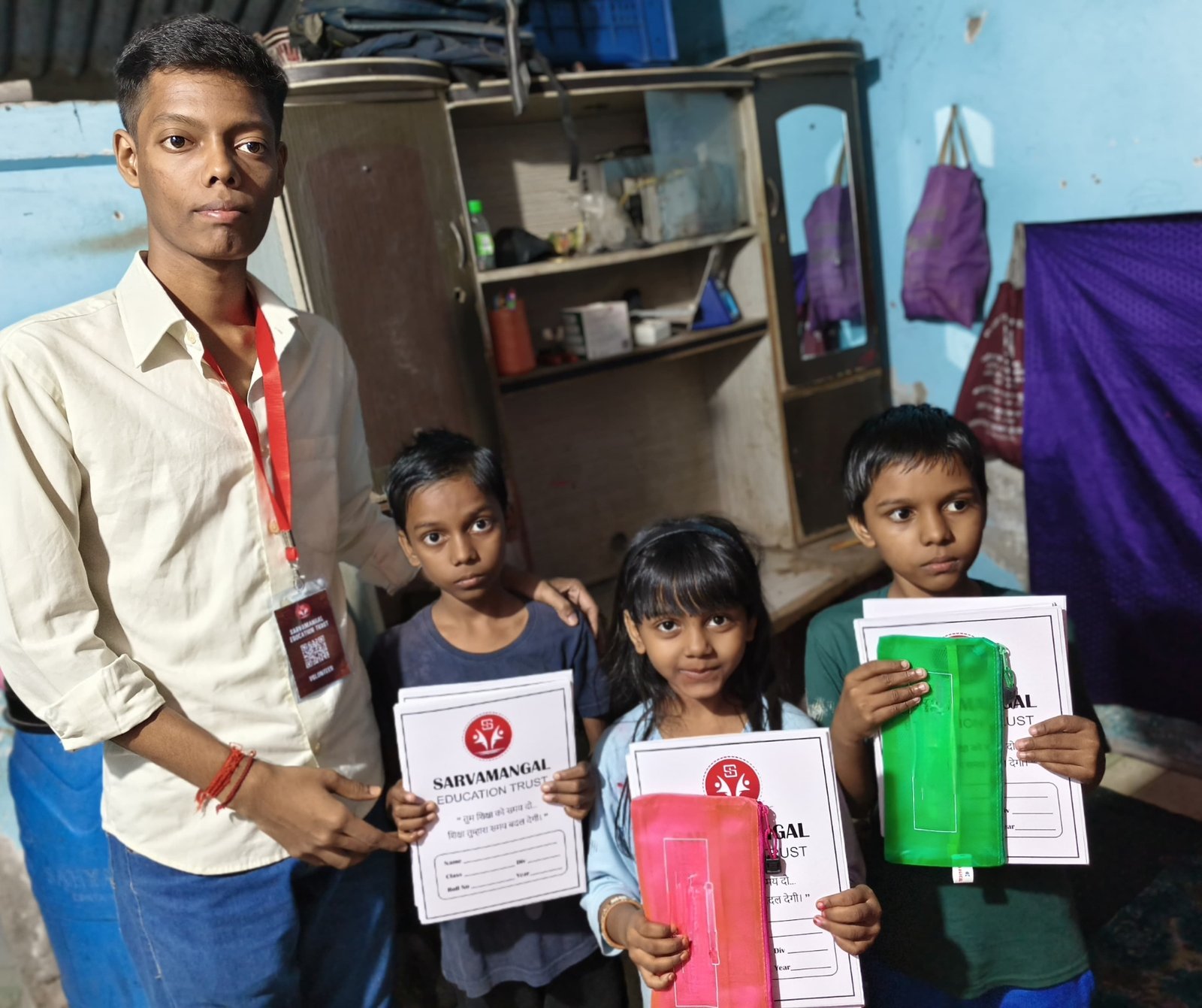 Free Notebook Distribution Drive in Mumbai Subrubs